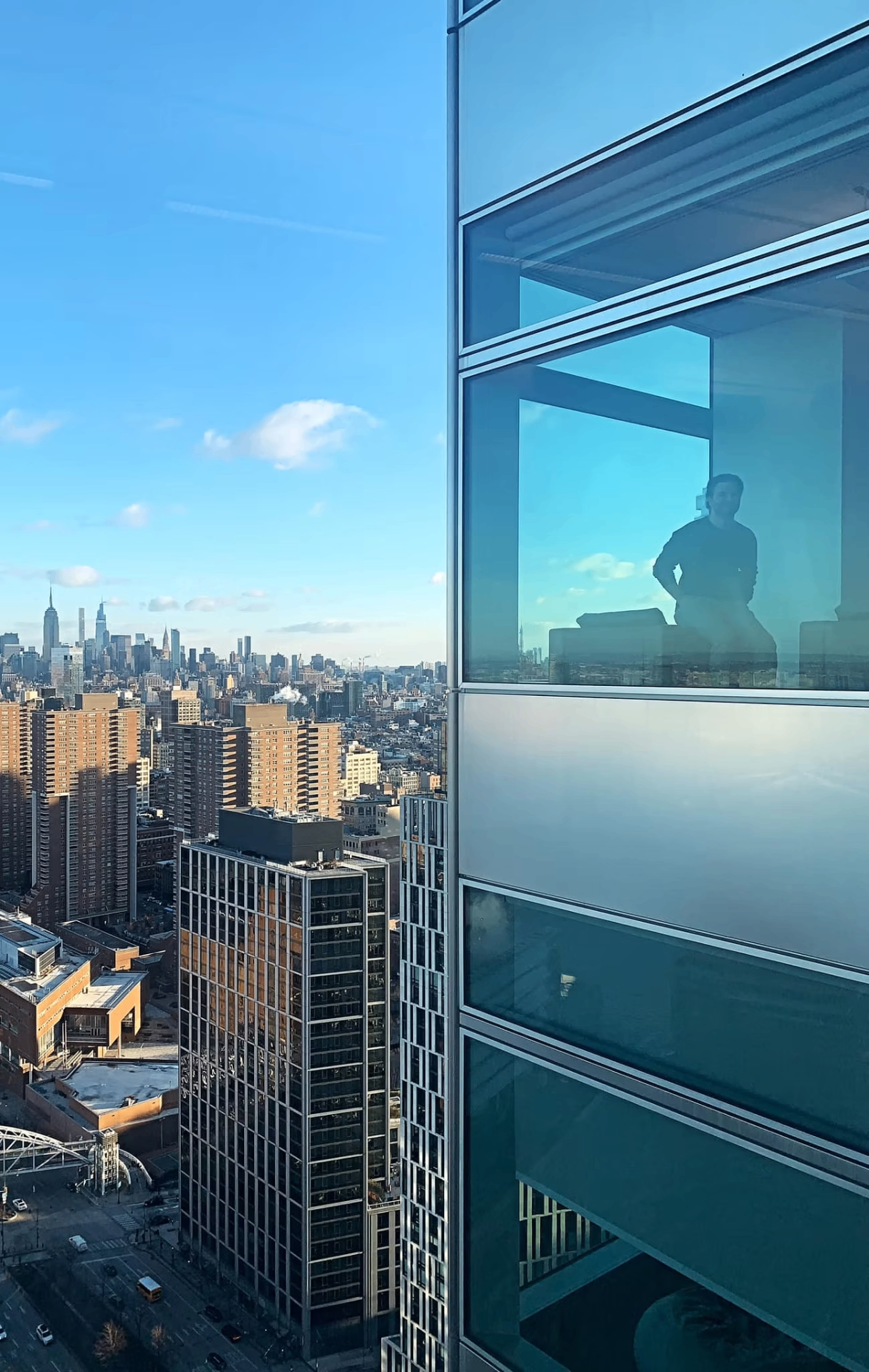 Bryan overlooking the NYC skyline